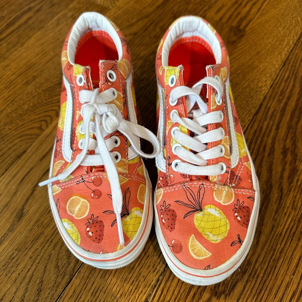 Fruit print Vans